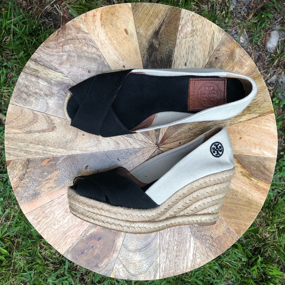 Tory Burch Other - Youth Girl’s Tory Burch Espadrille Wedges sz 4.5